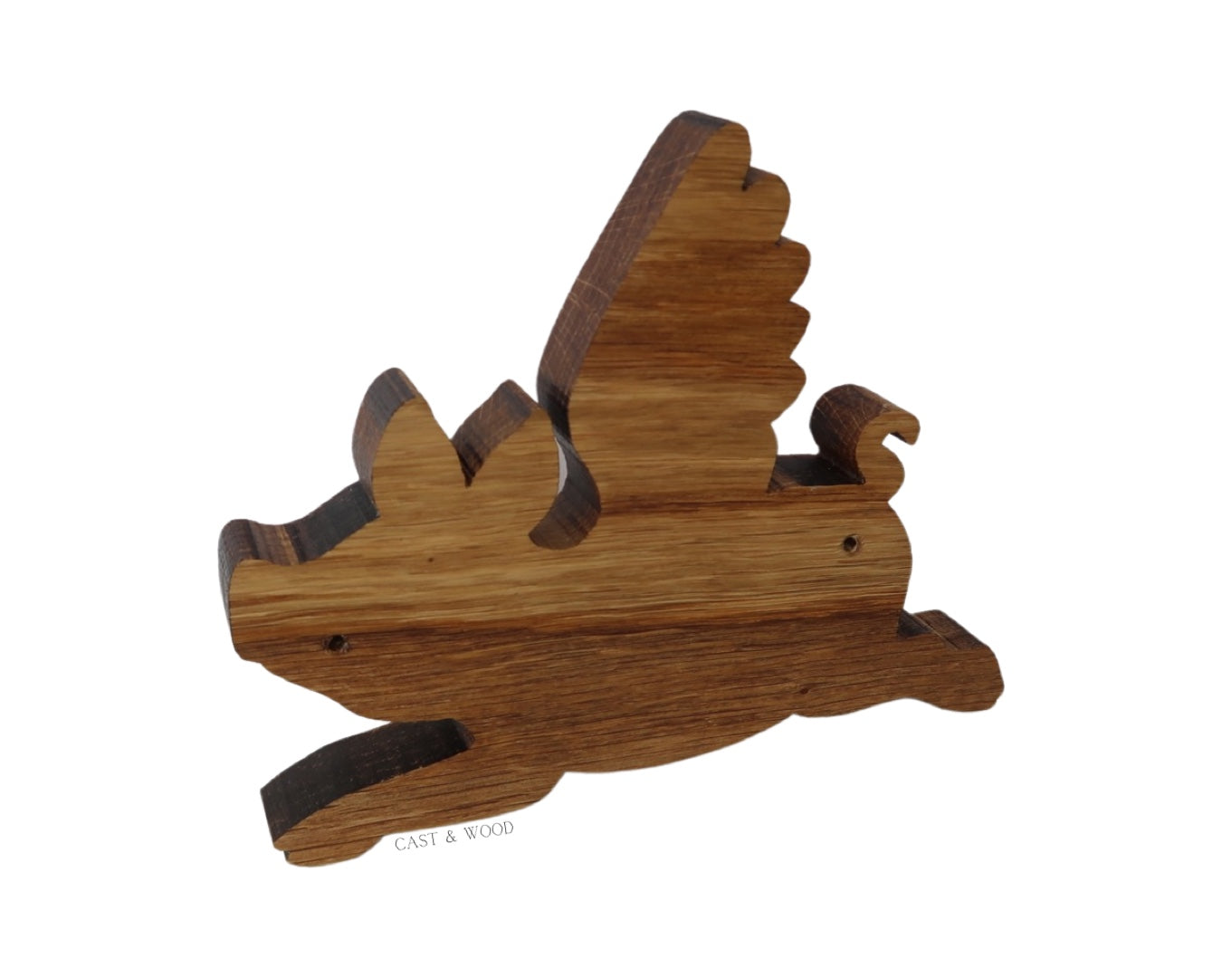 Flying Pig Mounted Coat Hook