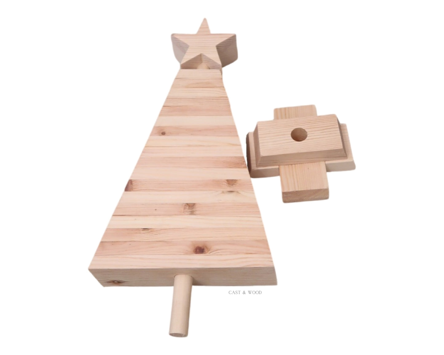 Small Wooden Christmas Tree - 40cm
