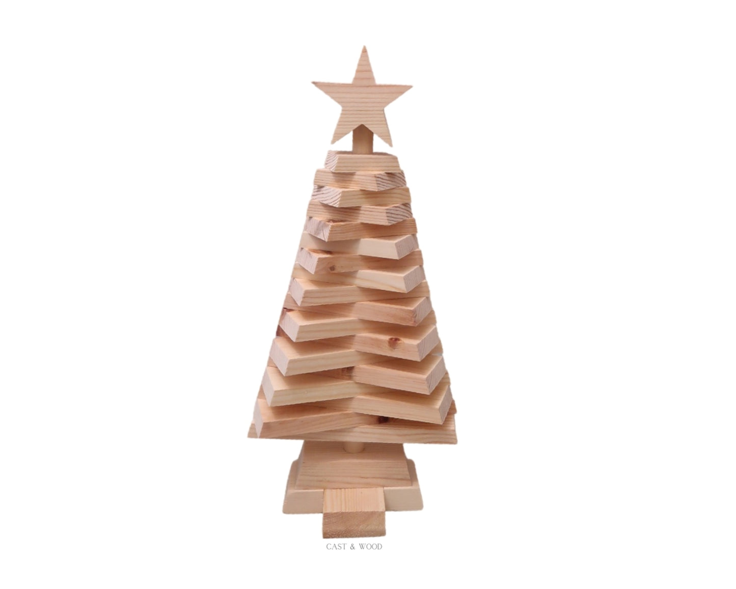 Small Wooden Christmas Tree - 40cm