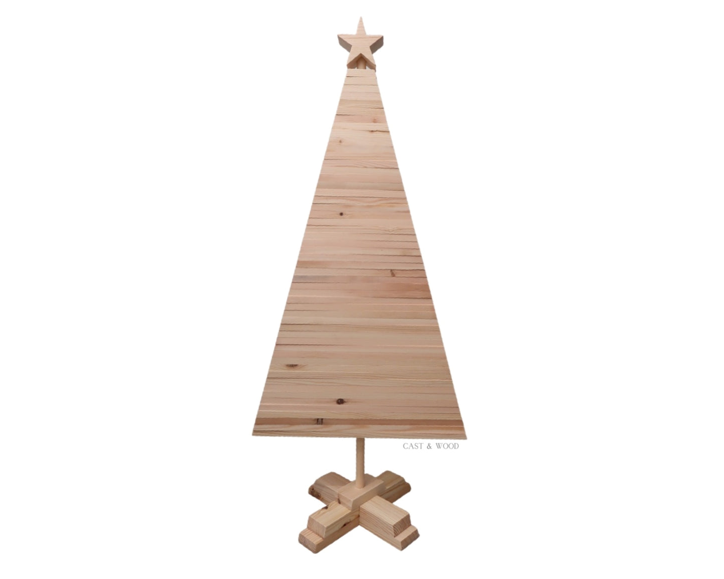 Large Wooden Christmas Tree - 100cm
