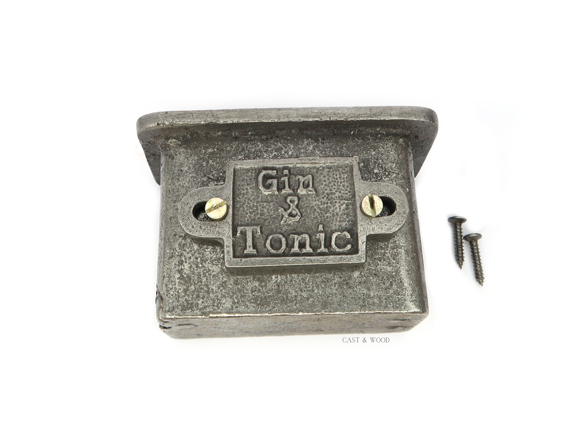 Gin & Tonic Bottle Cap Catcher Cast & Wood