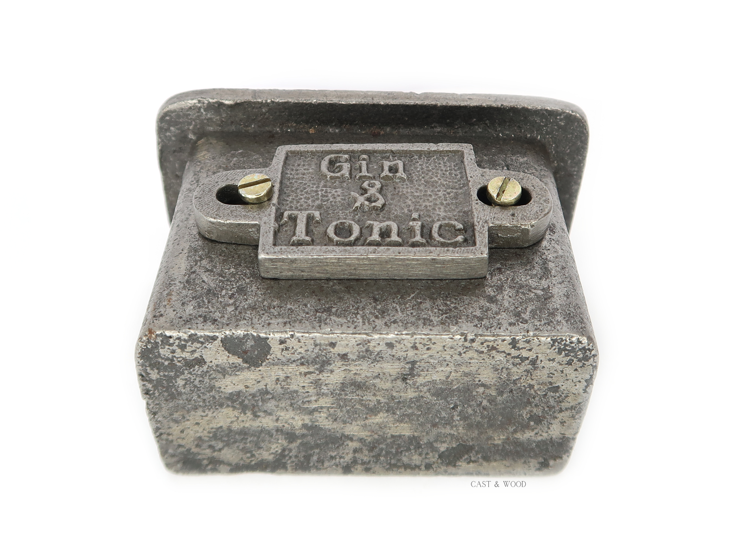 Gin & Tonic Bottle Cap Catcher Cast & Wood