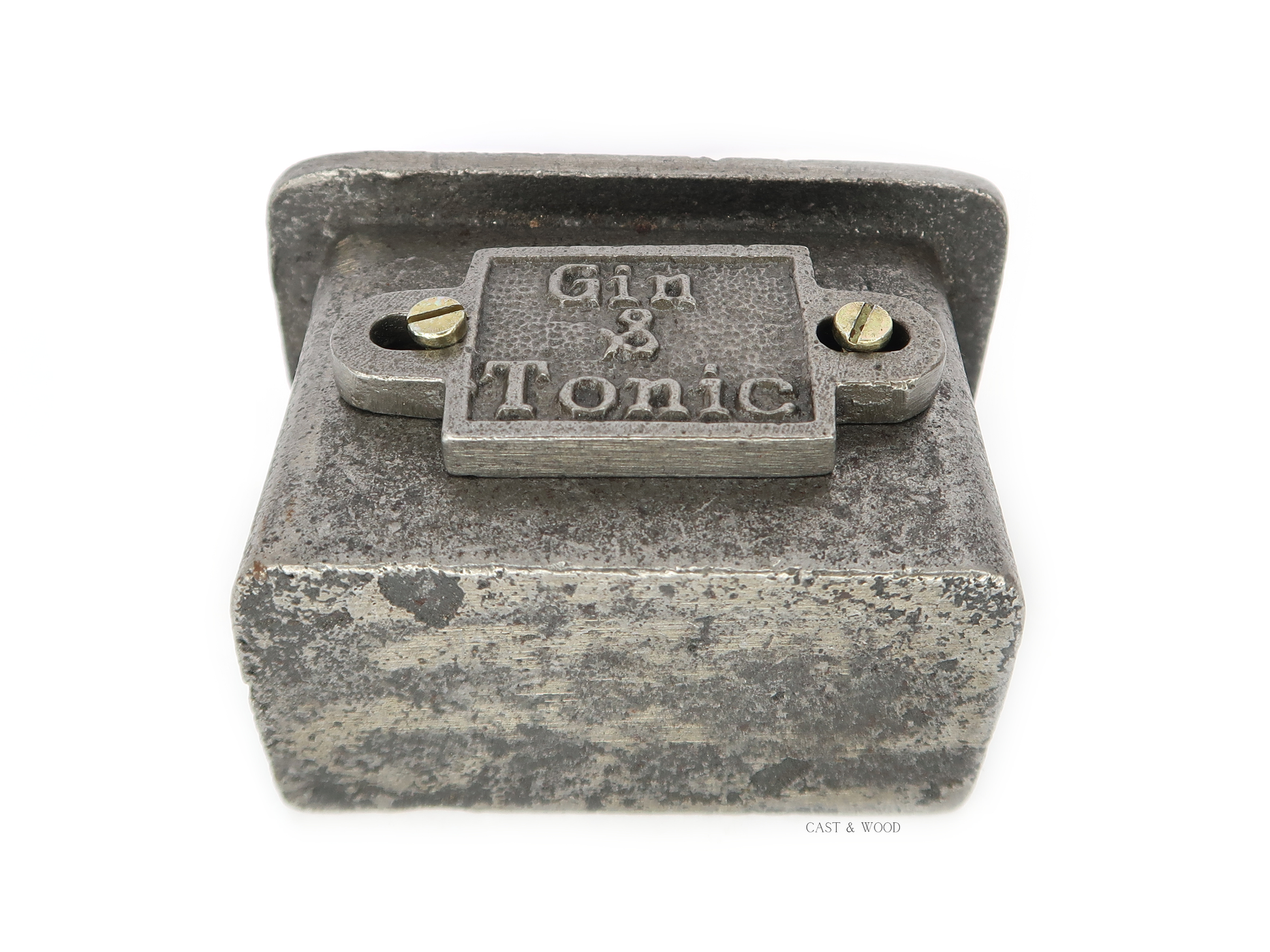 Gin & Tonic Bottle Cap Catcher Cast & Wood