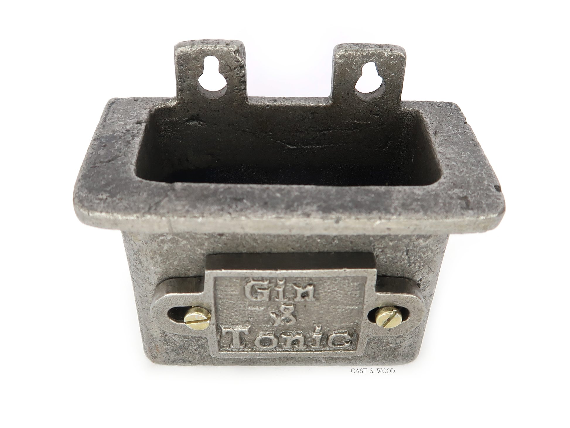 Gin & Tonic Bottle Cap Catcher Cast & Wood