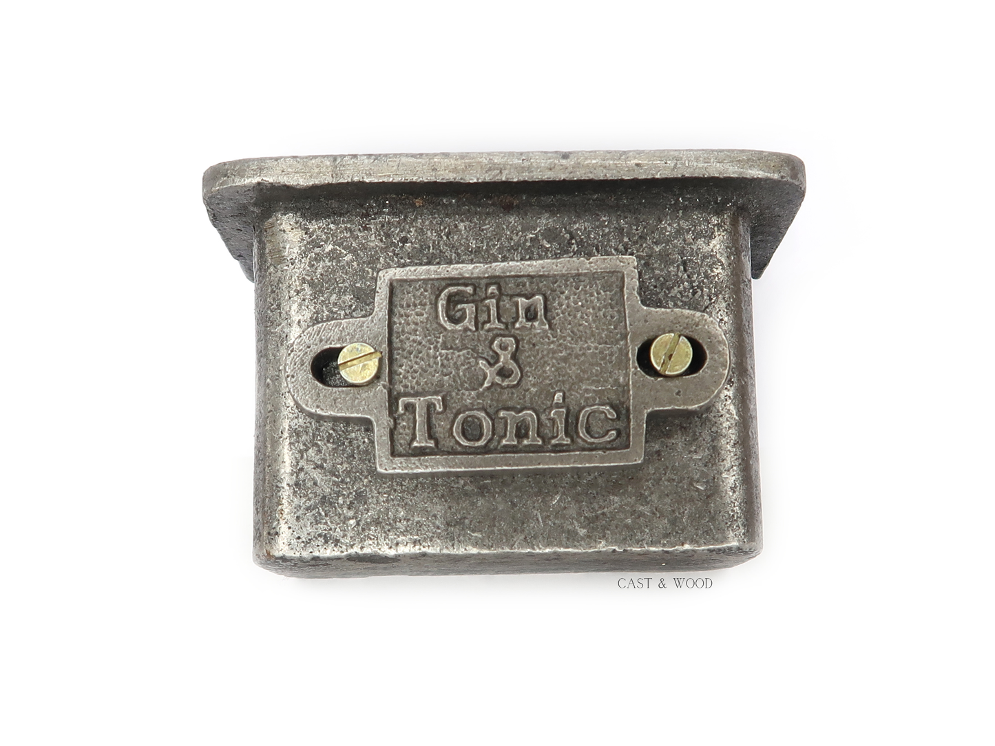 Gin & Tonic Bottle Cap Catcher Cast & Wood