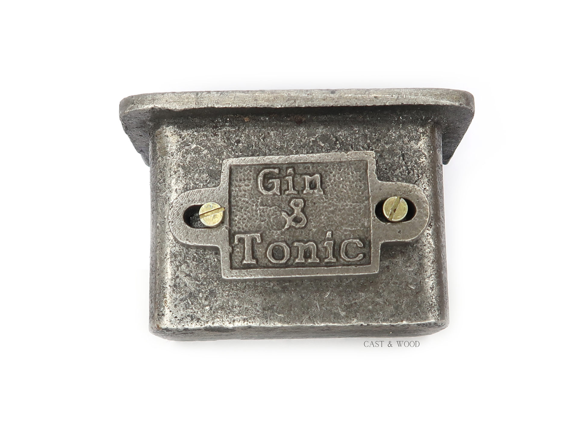 Gin & Tonic Bottle Cap Catcher Cast & Wood