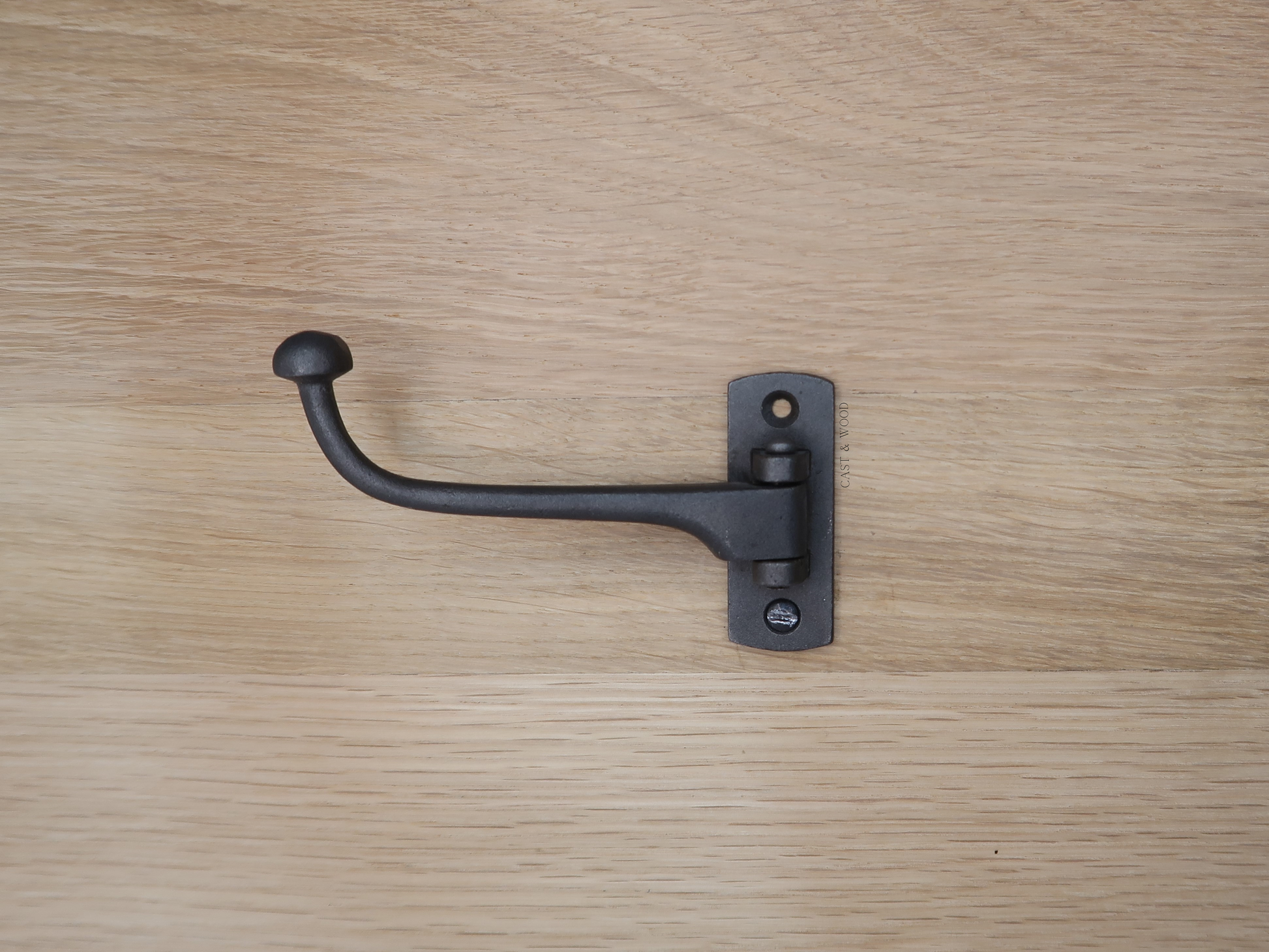 Swivel Wardrobe Coat Hook Cast & Wood