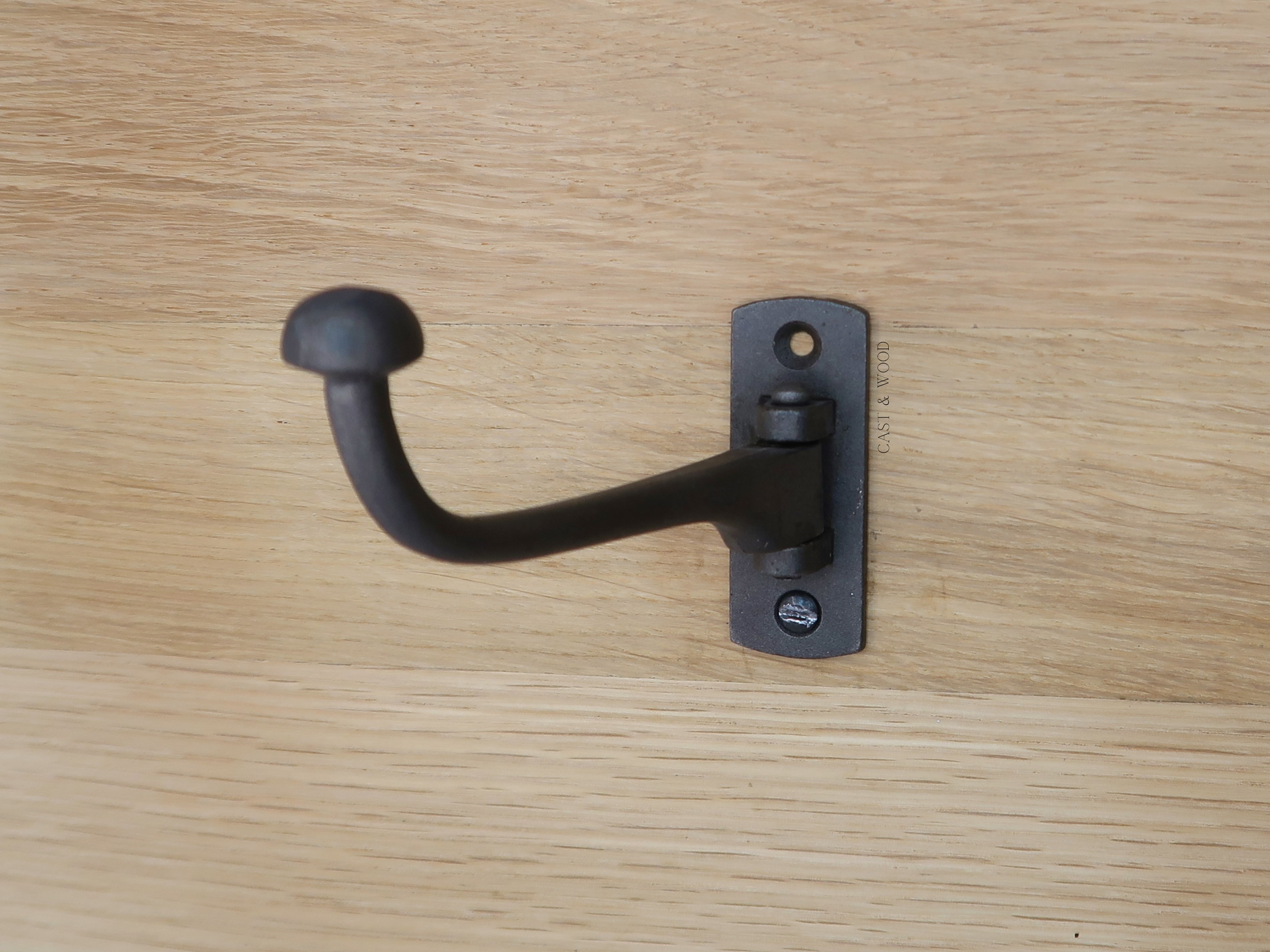 Swivel Wardrobe Coat Hook Cast & Wood