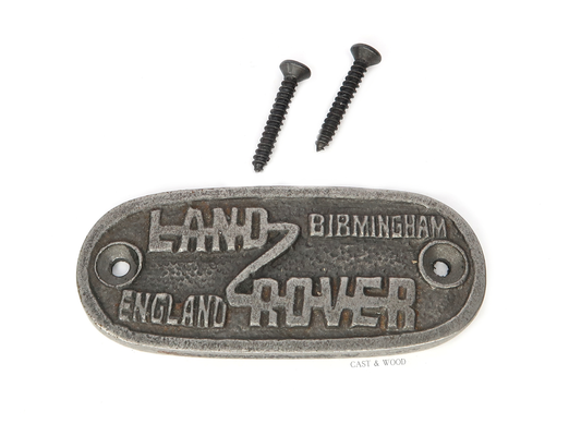 Land Rover Wall Plaque Sign Cast & Wood