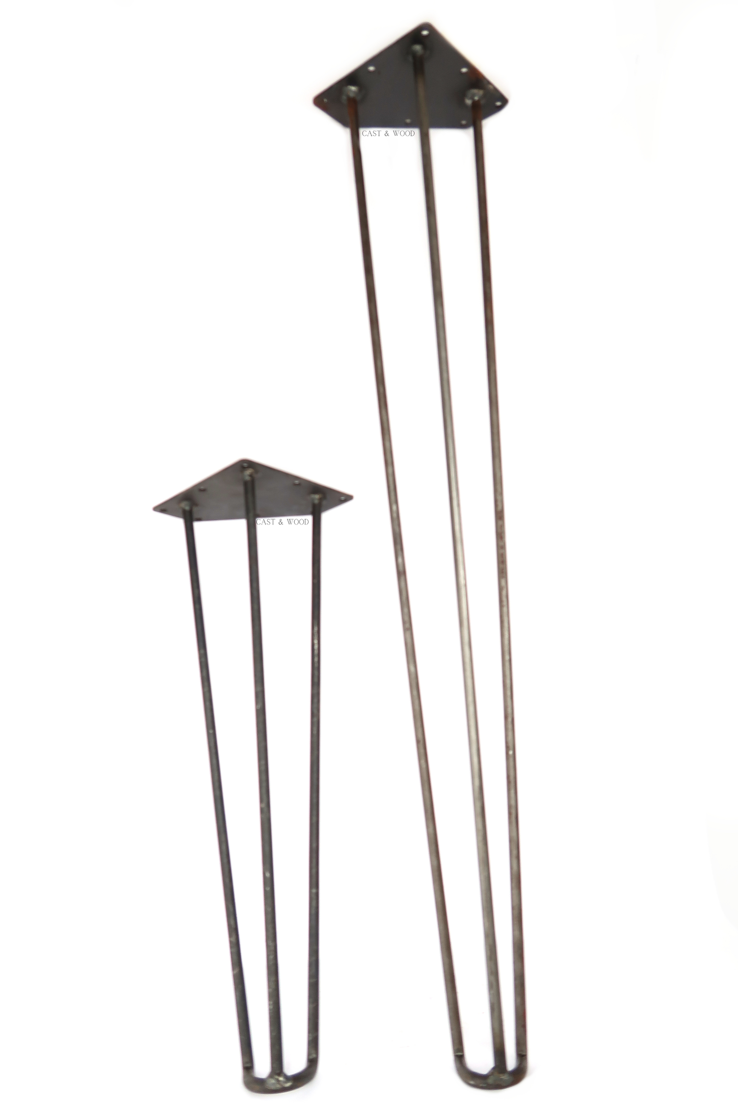 Footed Detail Hairpin Legs - Set of 4no - Table 710mm Cast & Wood