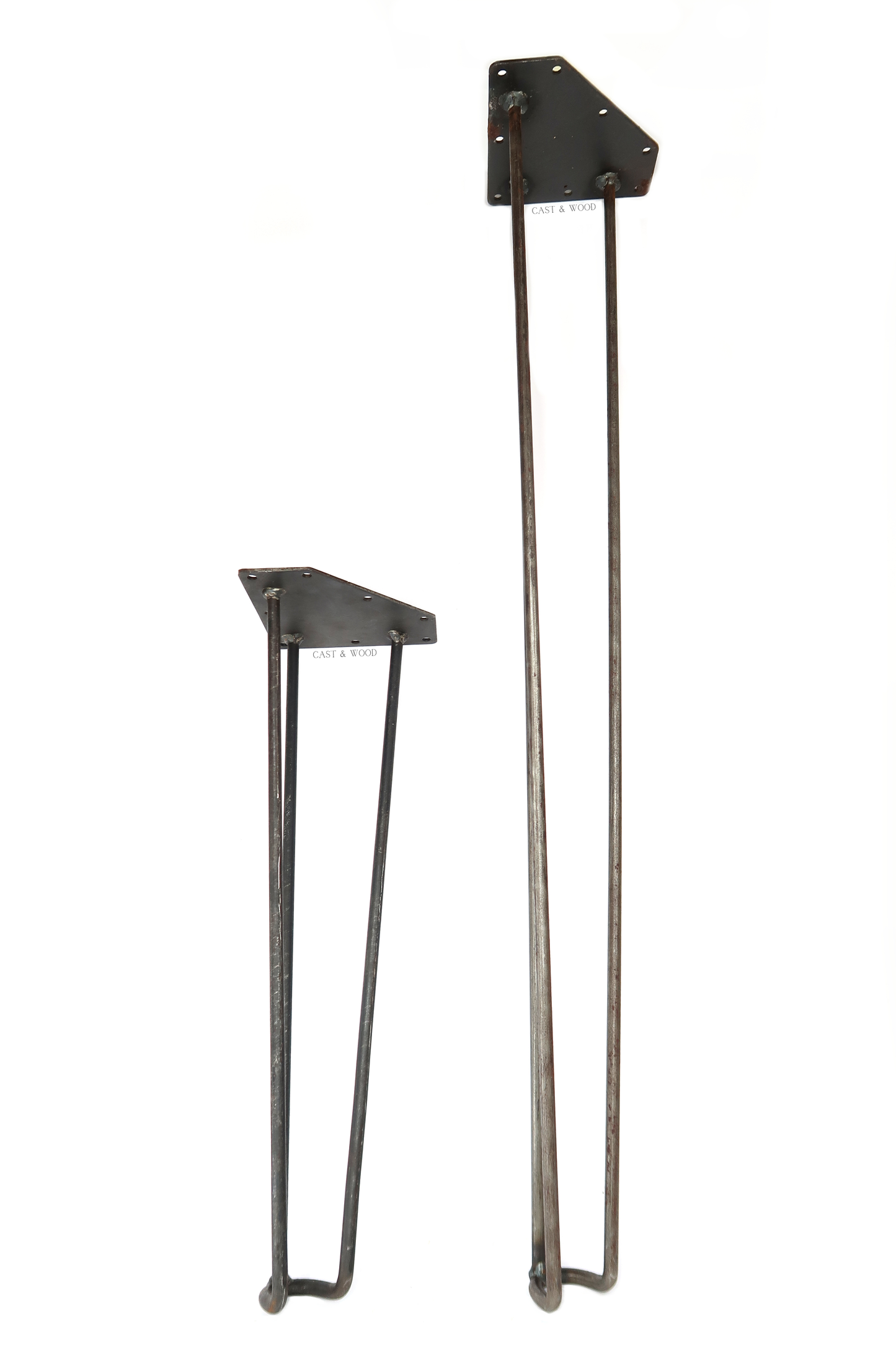 Footed Detail Hairpin Legs - Set of 4no - Table 710mm Cast & Wood