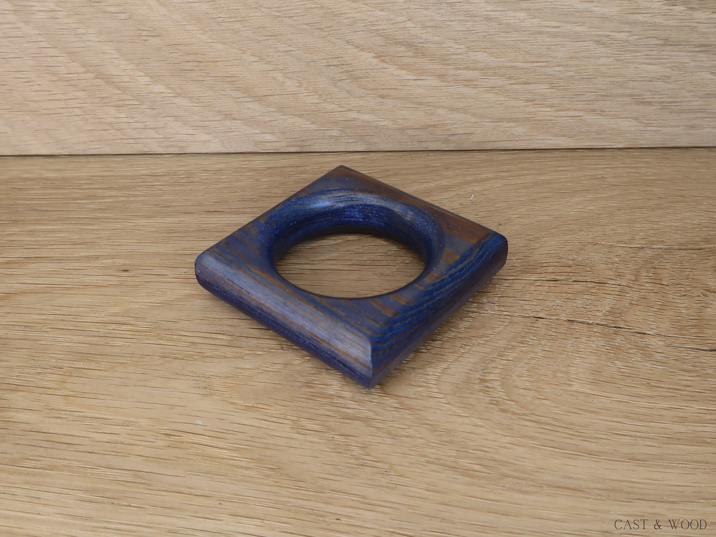 Napkin Rings - Navy Blue Cast & Wood