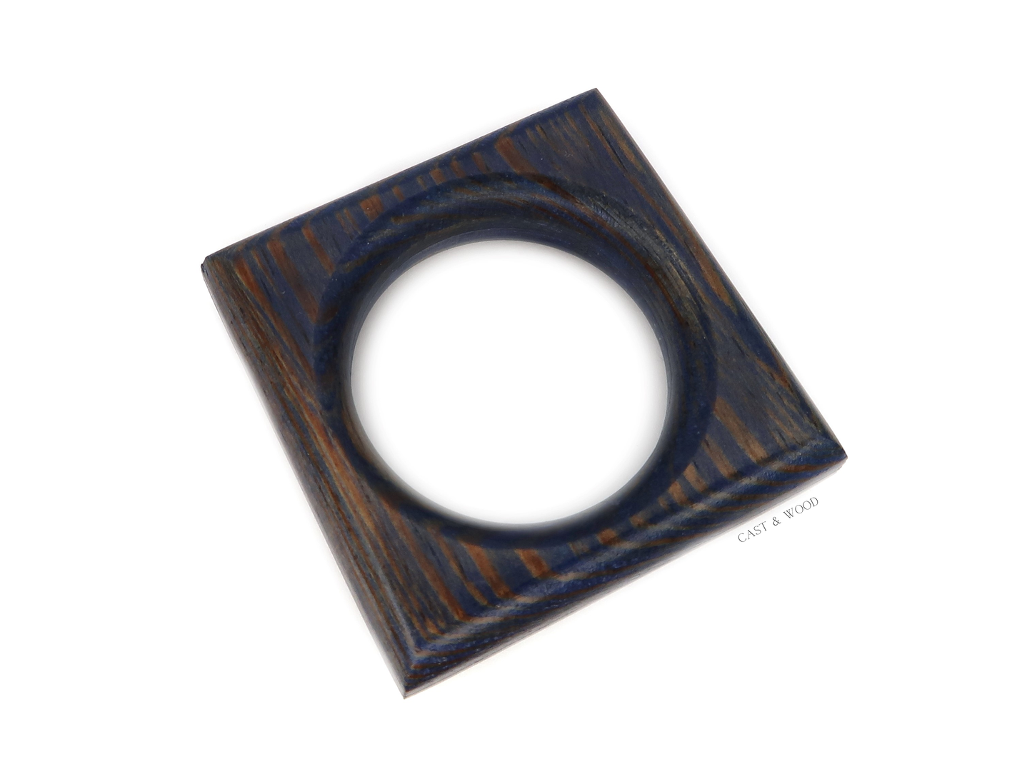 Napkin Rings - Navy Blue Cast & Wood