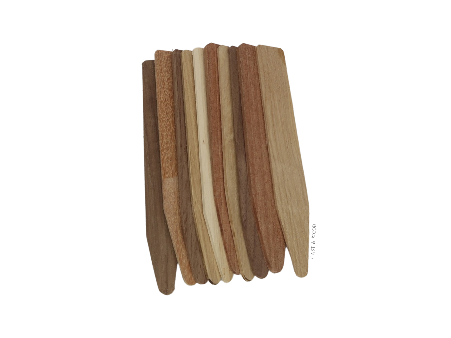 Medium Hardwood Plant Markers - Set of 10