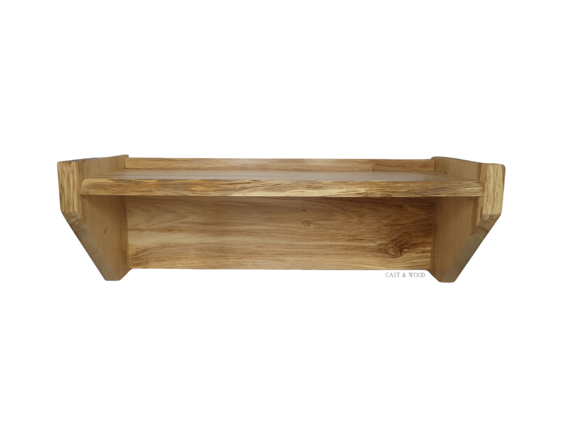 Solid Oak Live Edge Shelf