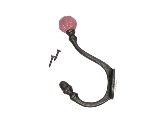Main Image Pink Acorn Double Coat Hook