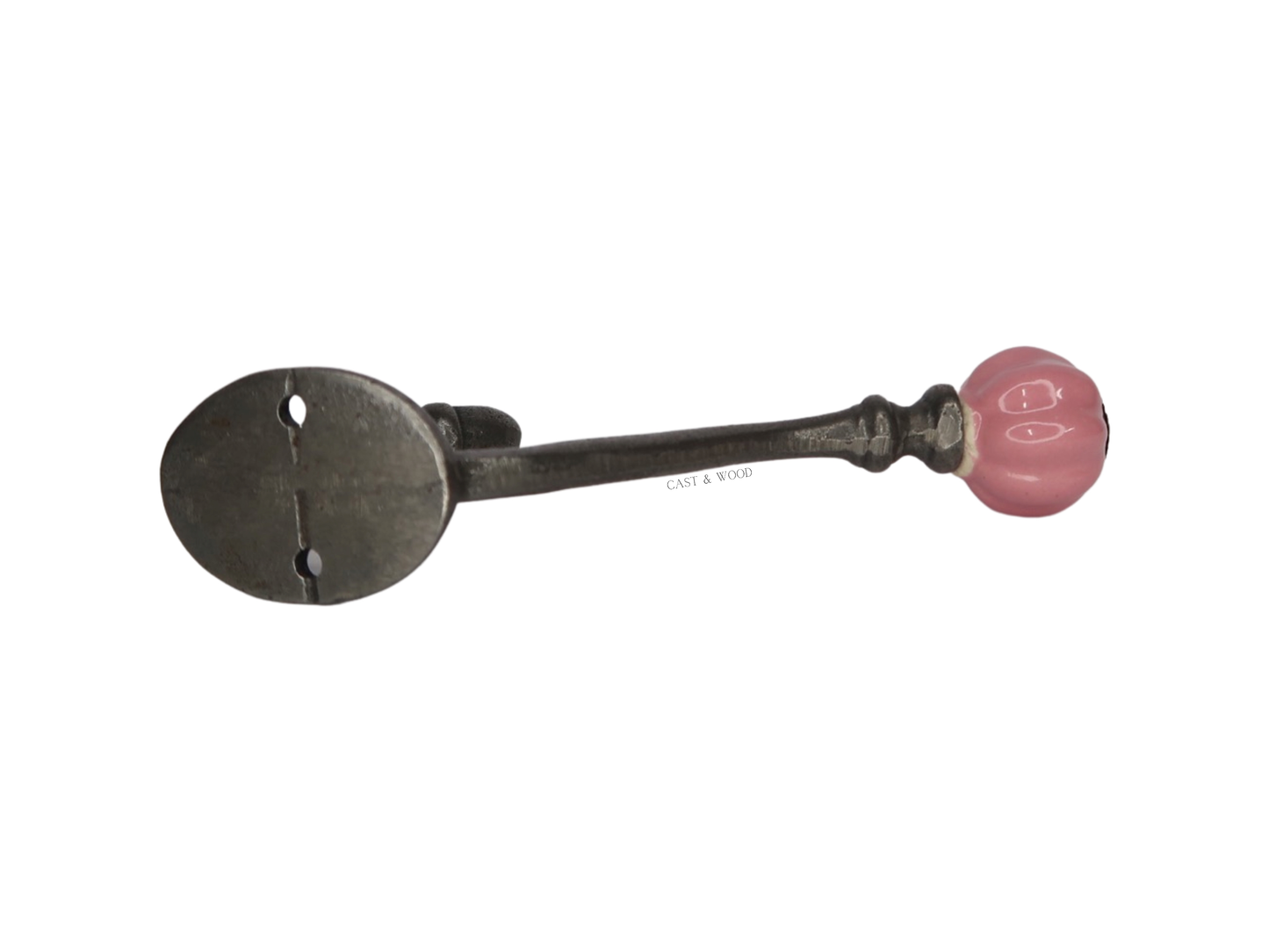 Rear View Pink Acorn Double Coat Hook