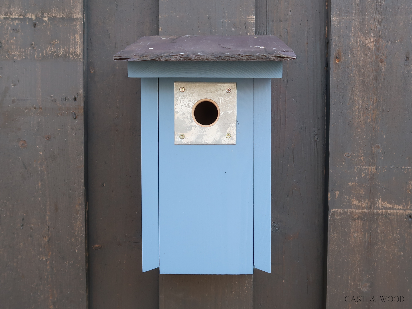 Luxury Penthouse Bird Box - Blue Cast & Wood