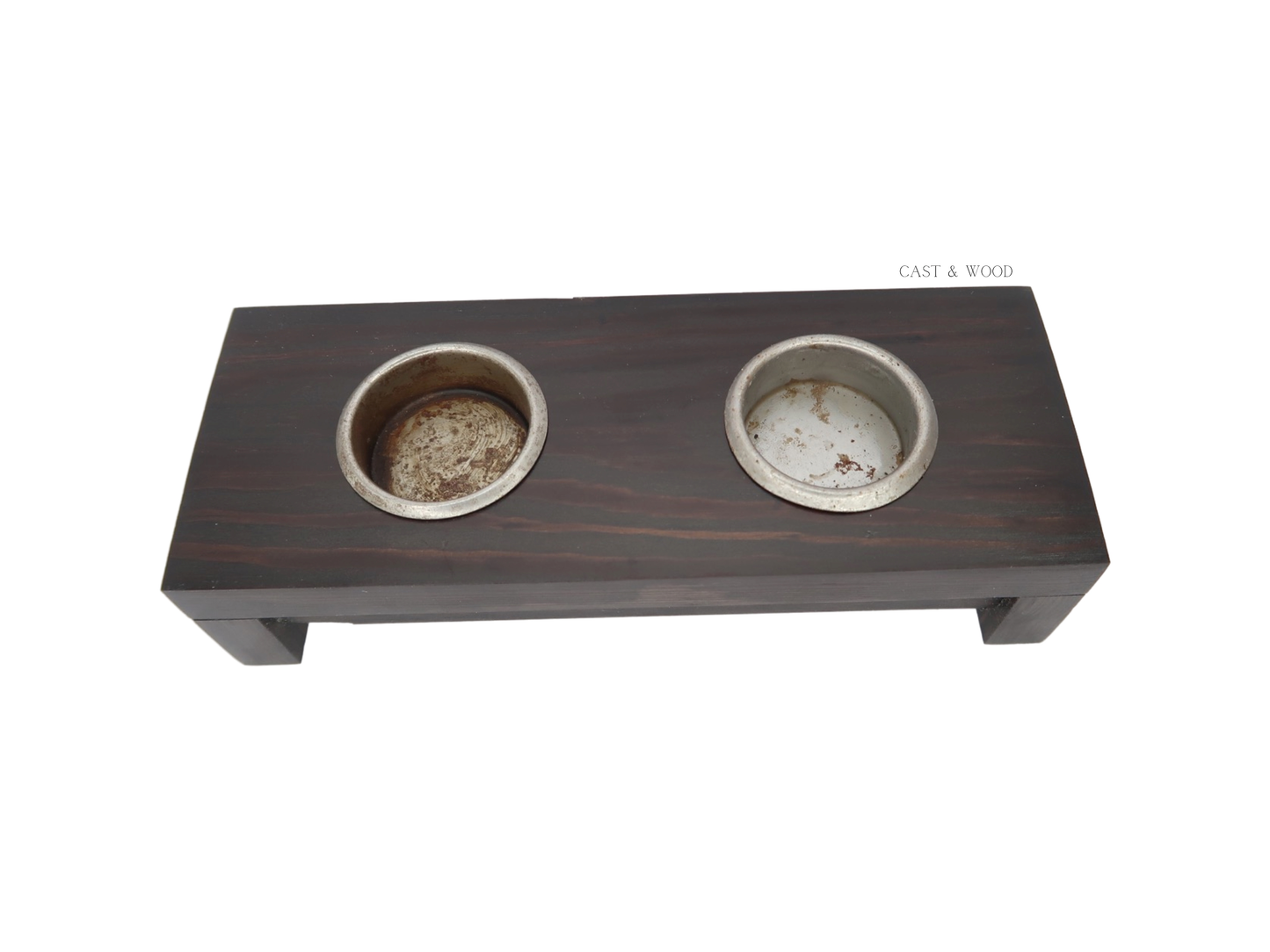 Raise Me Up Double Candle Holder - Black Brown