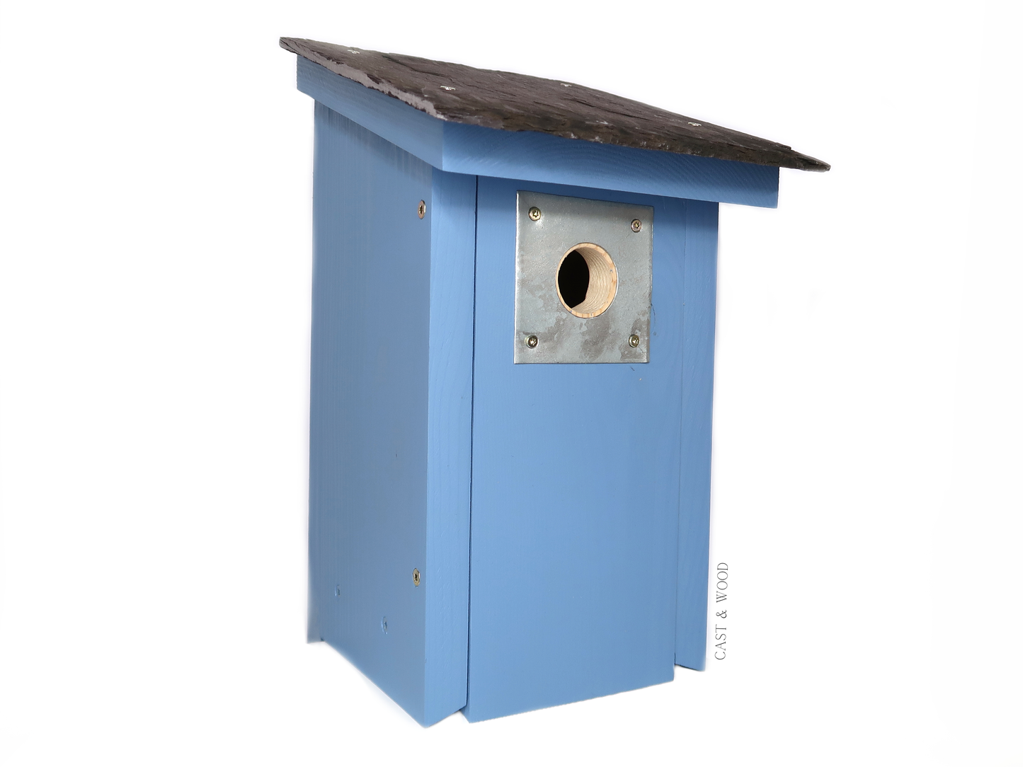 Luxury Penthouse Bird Box - Blue Cast & Wood