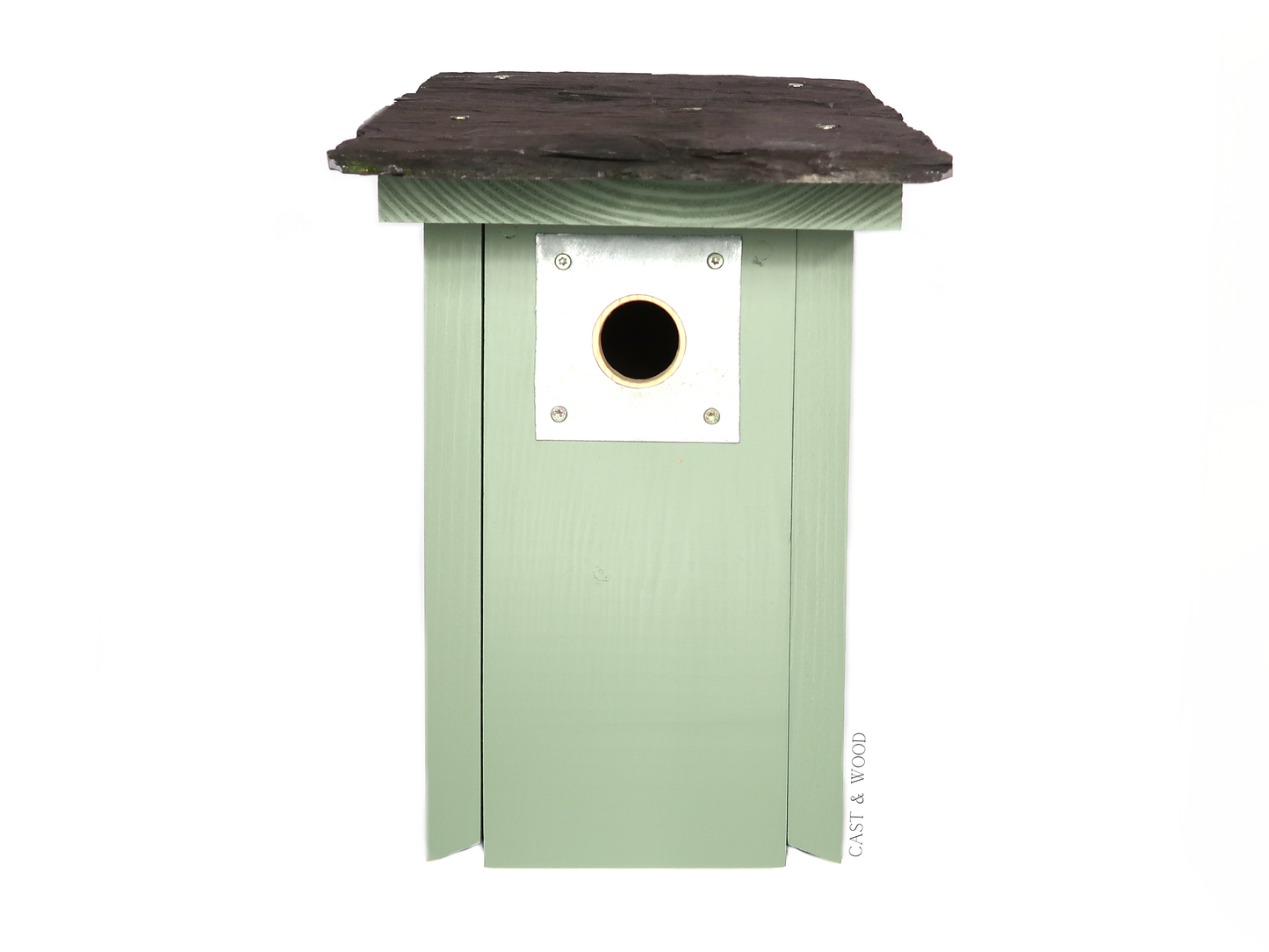 Luxury Penthouse Bird Box - Green Cast & Wood