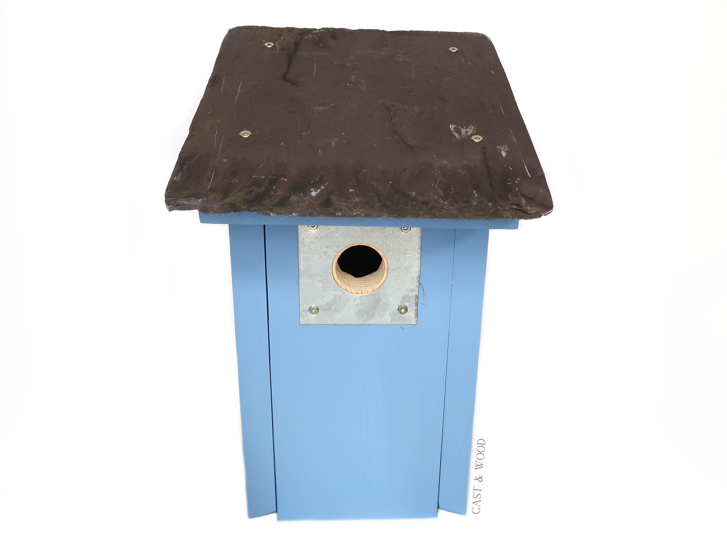 Luxury Penthouse Bird Box - Blue Cast & Wood