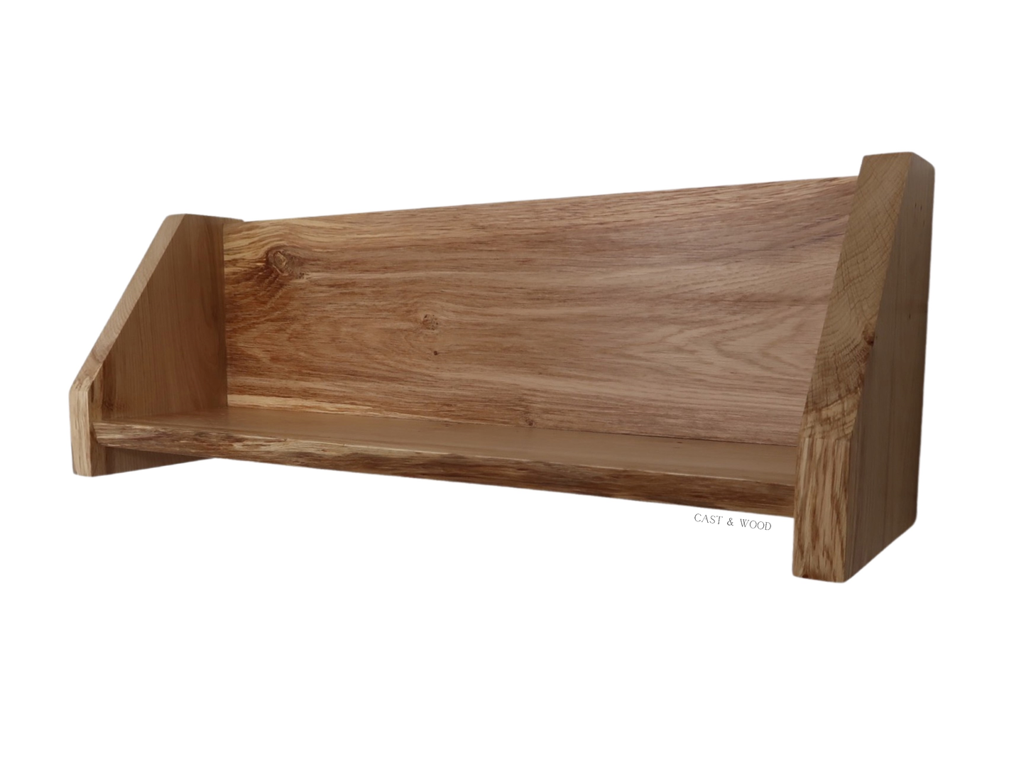 Solid Oak Live Edge Shelf