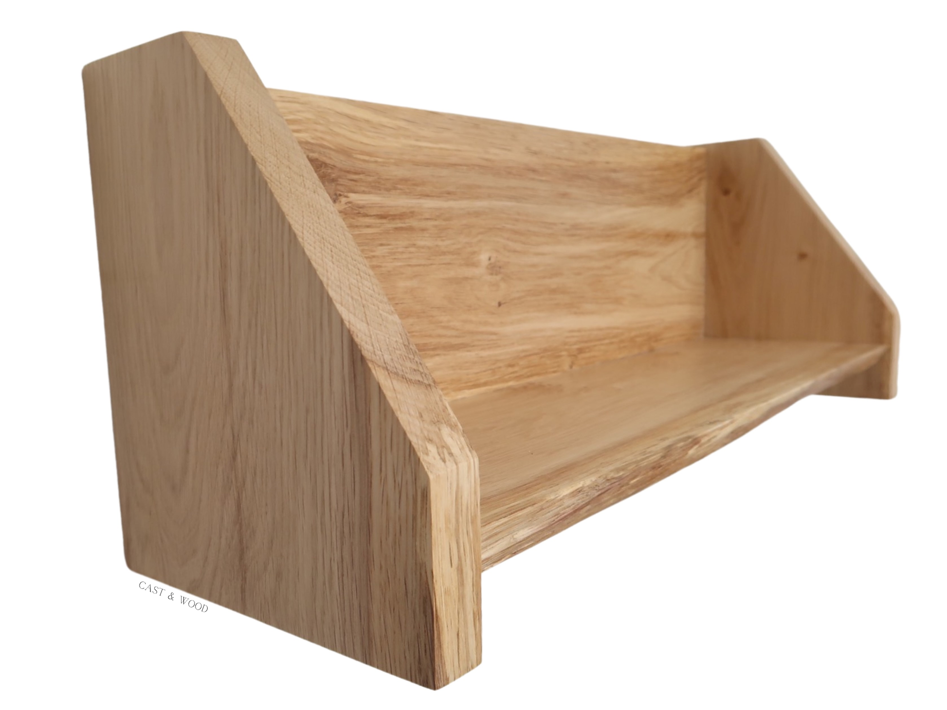 Solid Oak Live Edge Shelf