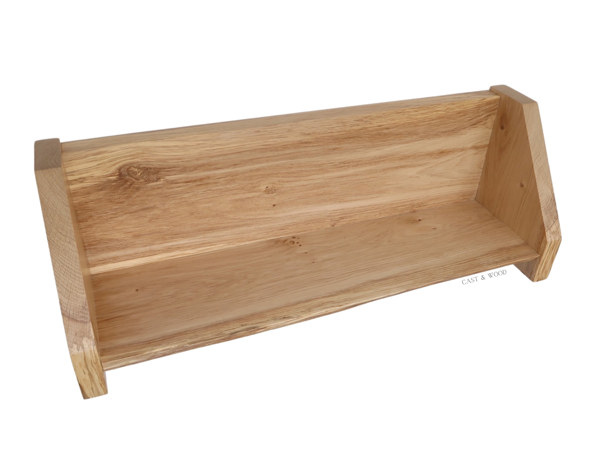 Solid Oak Live Edge Shelf
