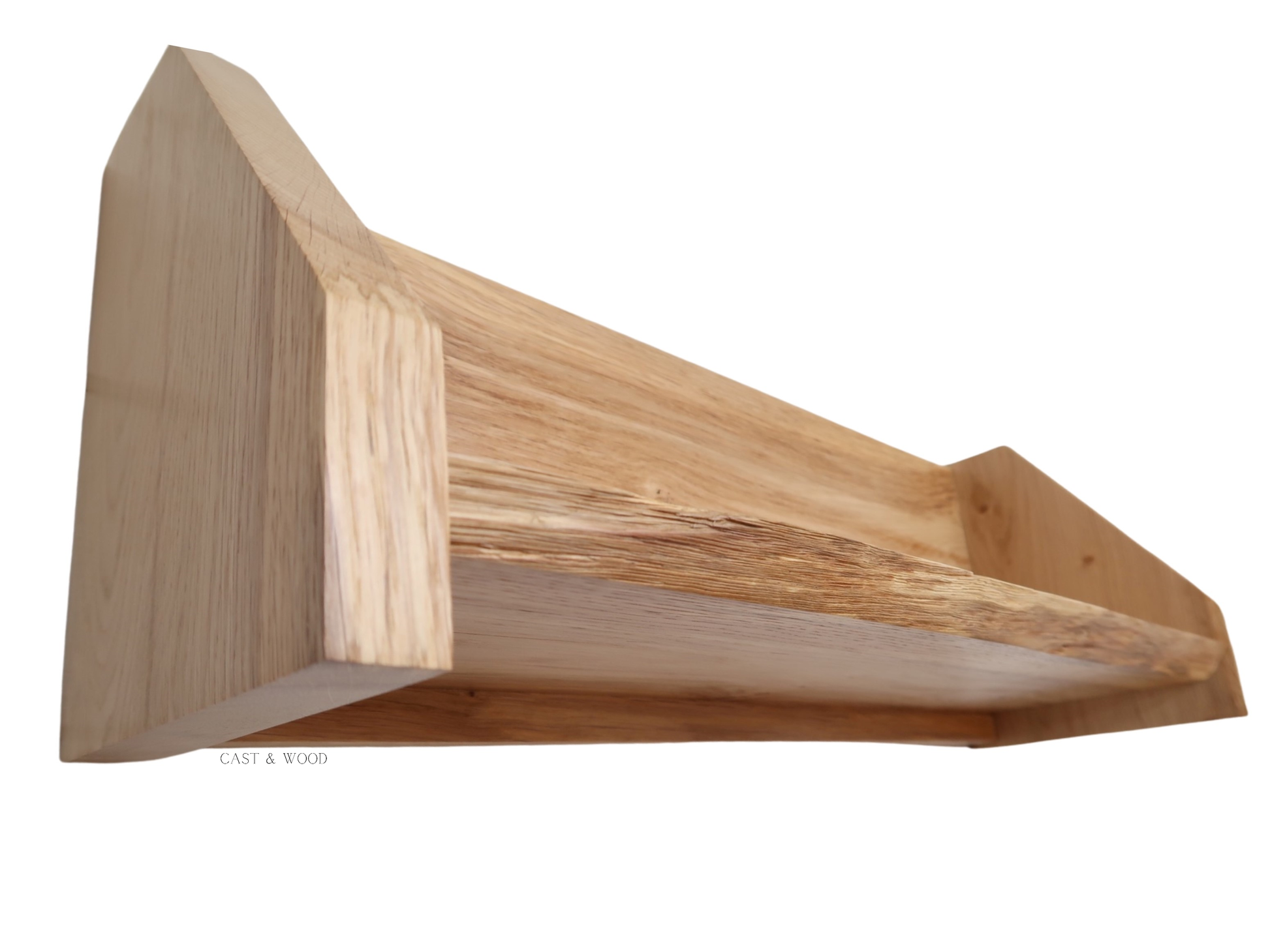 Solid Oak Live Edge Shelf