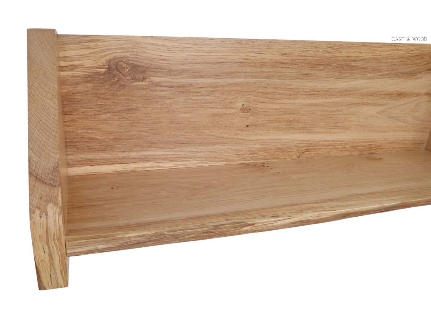 Solid Oak Live Edge Shelf