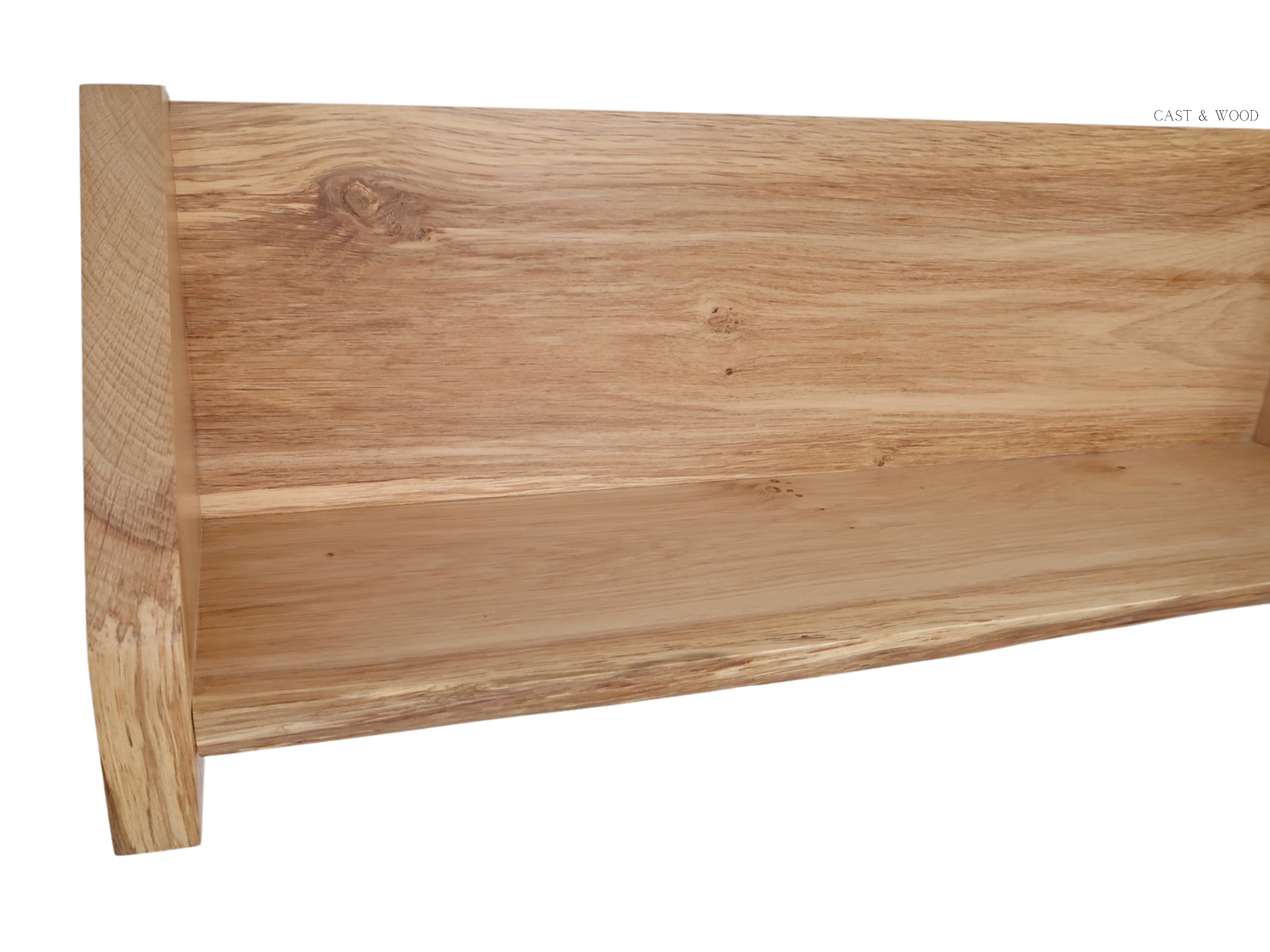 Solid Oak Live Edge Shelf