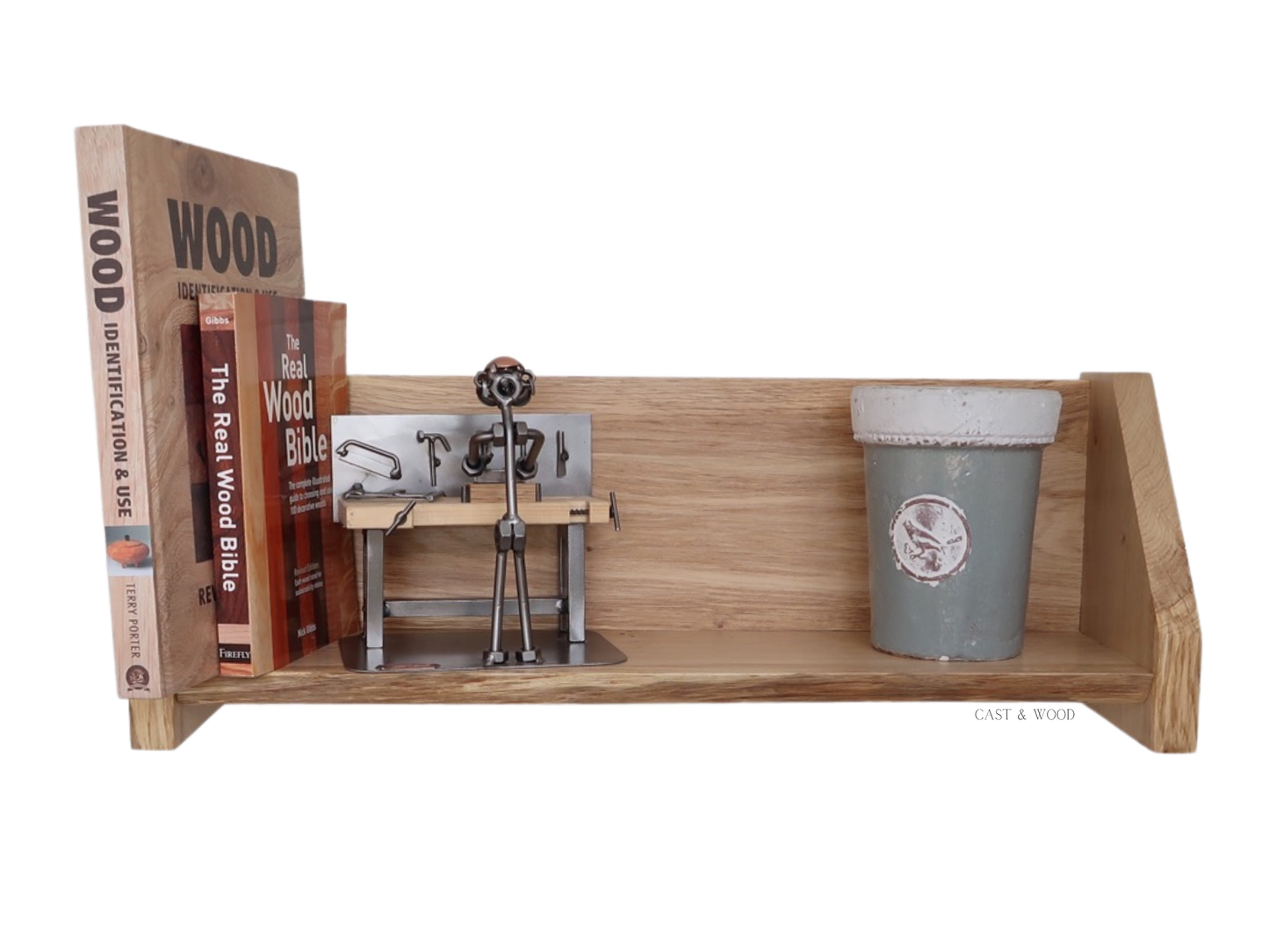Solid Oak Live Edge Shelf