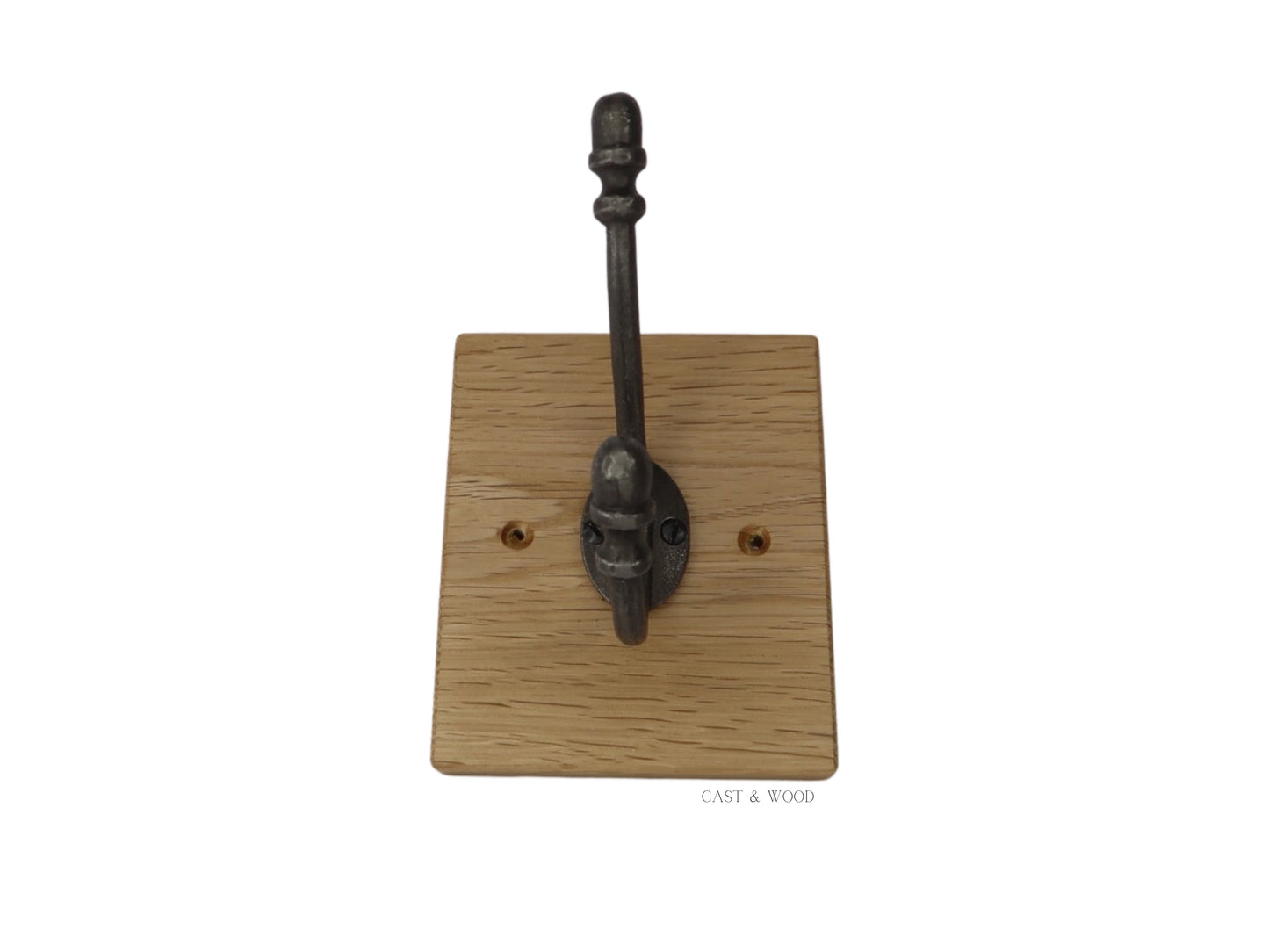 Solid Oak Mounted Acorn Hook