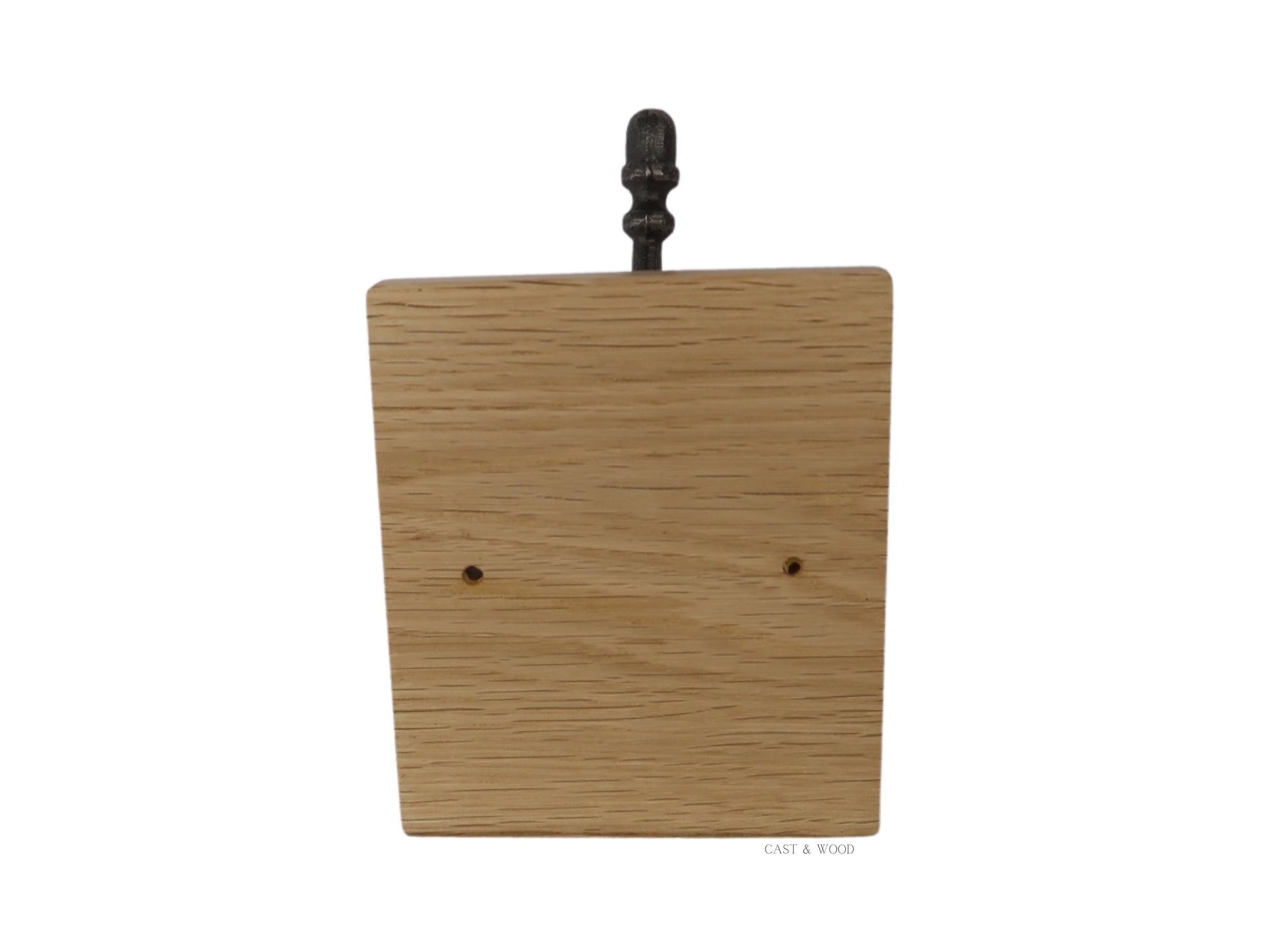 Solid Oak Mounted Acorn Hook