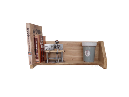 Solid Oak Live Edge Shelf