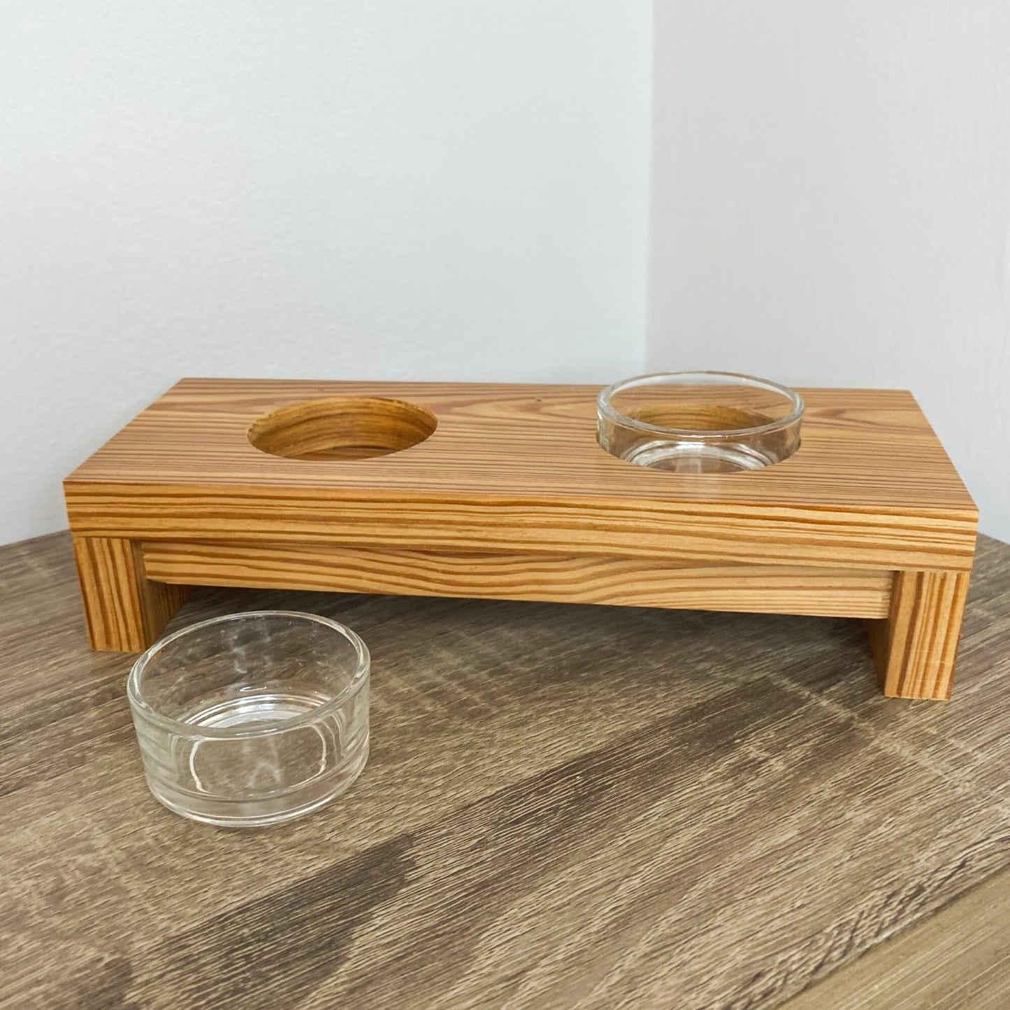 Raise Me Up Double Candle Holder - Reclaimed Welsh Chapel Pine freeshipping - Cast & Wood