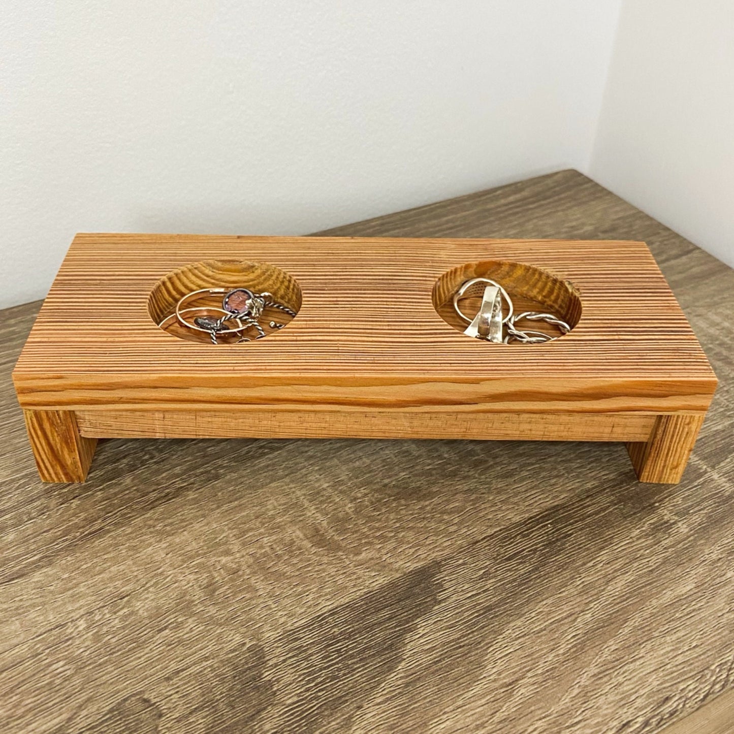 Raise Me Up Double Candle Holder - Reclaimed Welsh Chapel Pine freeshipping - Cast & Wood