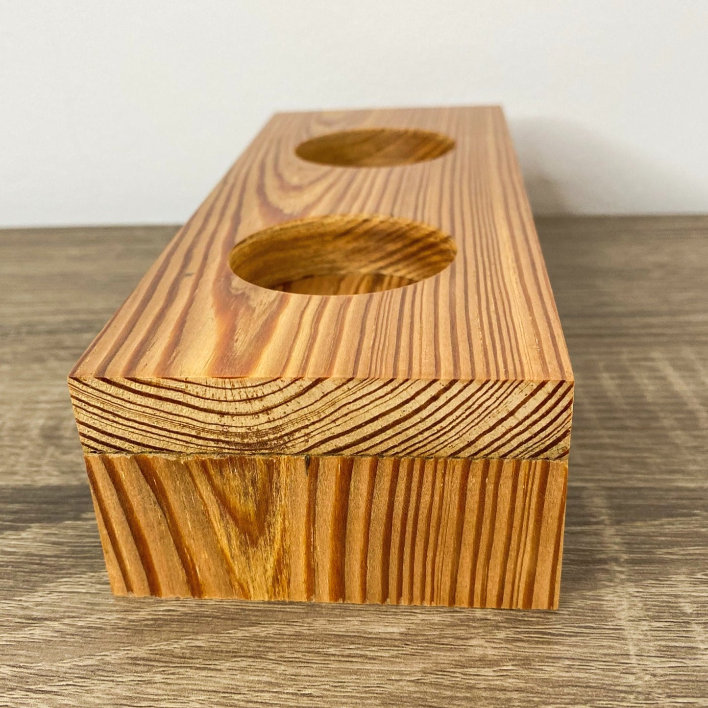 Raise Me Up Double Candle Holder - Reclaimed Welsh Chapel Pine freeshipping - Cast & Wood