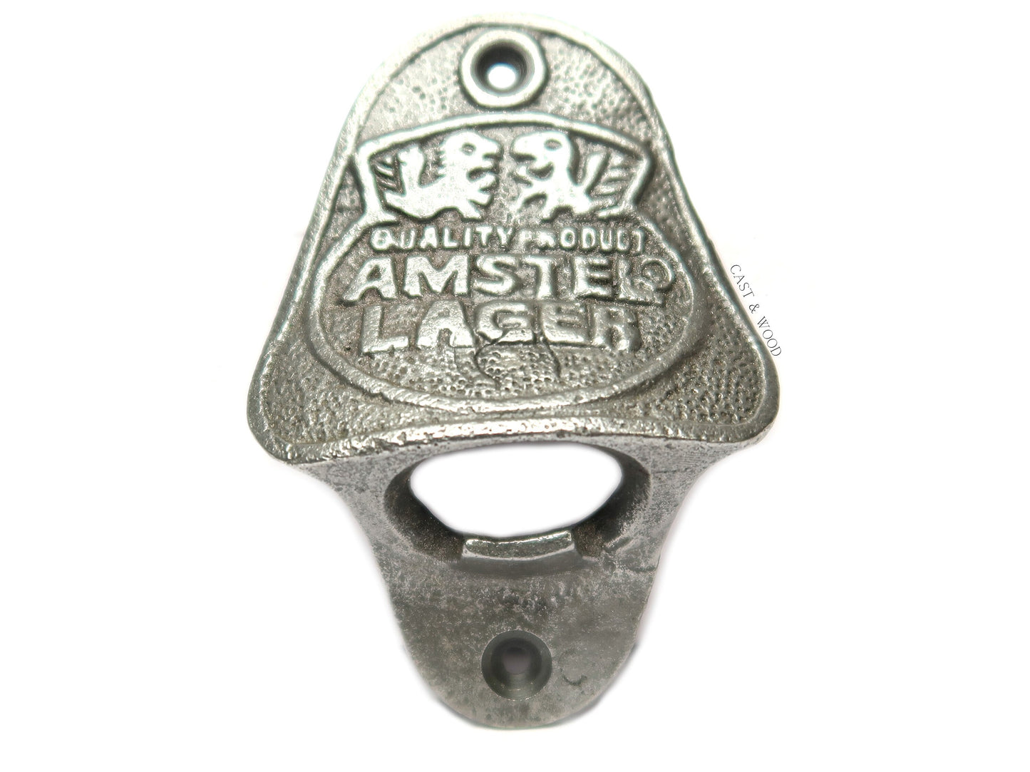 AMSTEL LAGER Cast Iron Wall Mounted Bottle Opener freeshipping - Cast & Wood