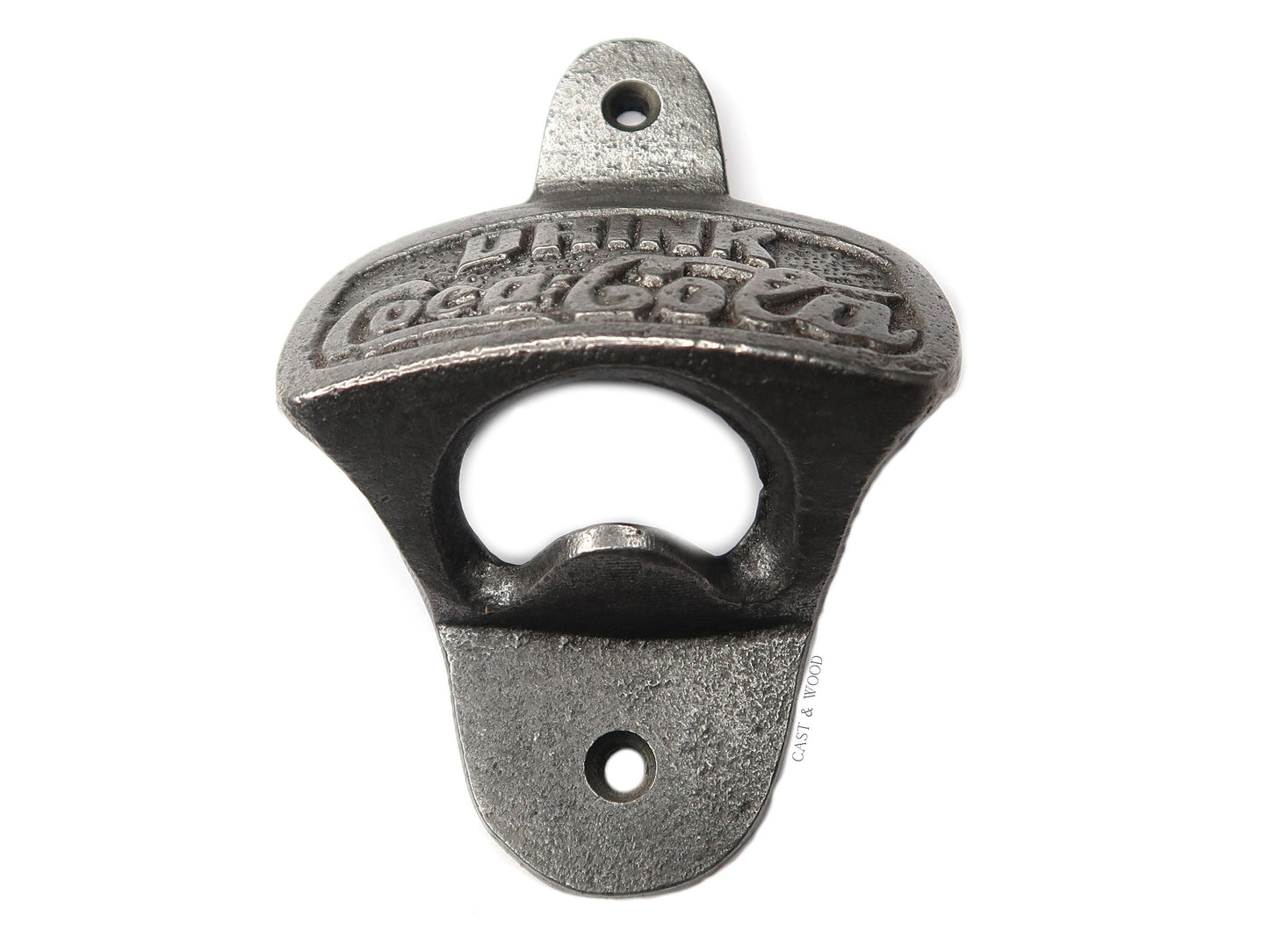 COCA-COLA Coke Cast Iron Wall Mounted Bottle Opener freeshipping - Cast & Wood