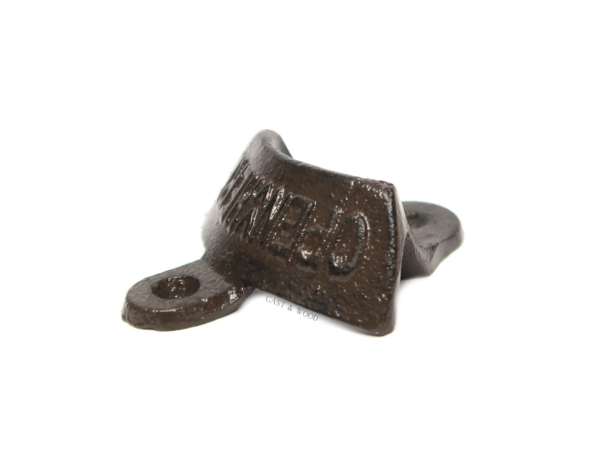 OPEN HERE Cast Iron Wall Mounted Bottle Opener freeshipping - Cast & Wood
