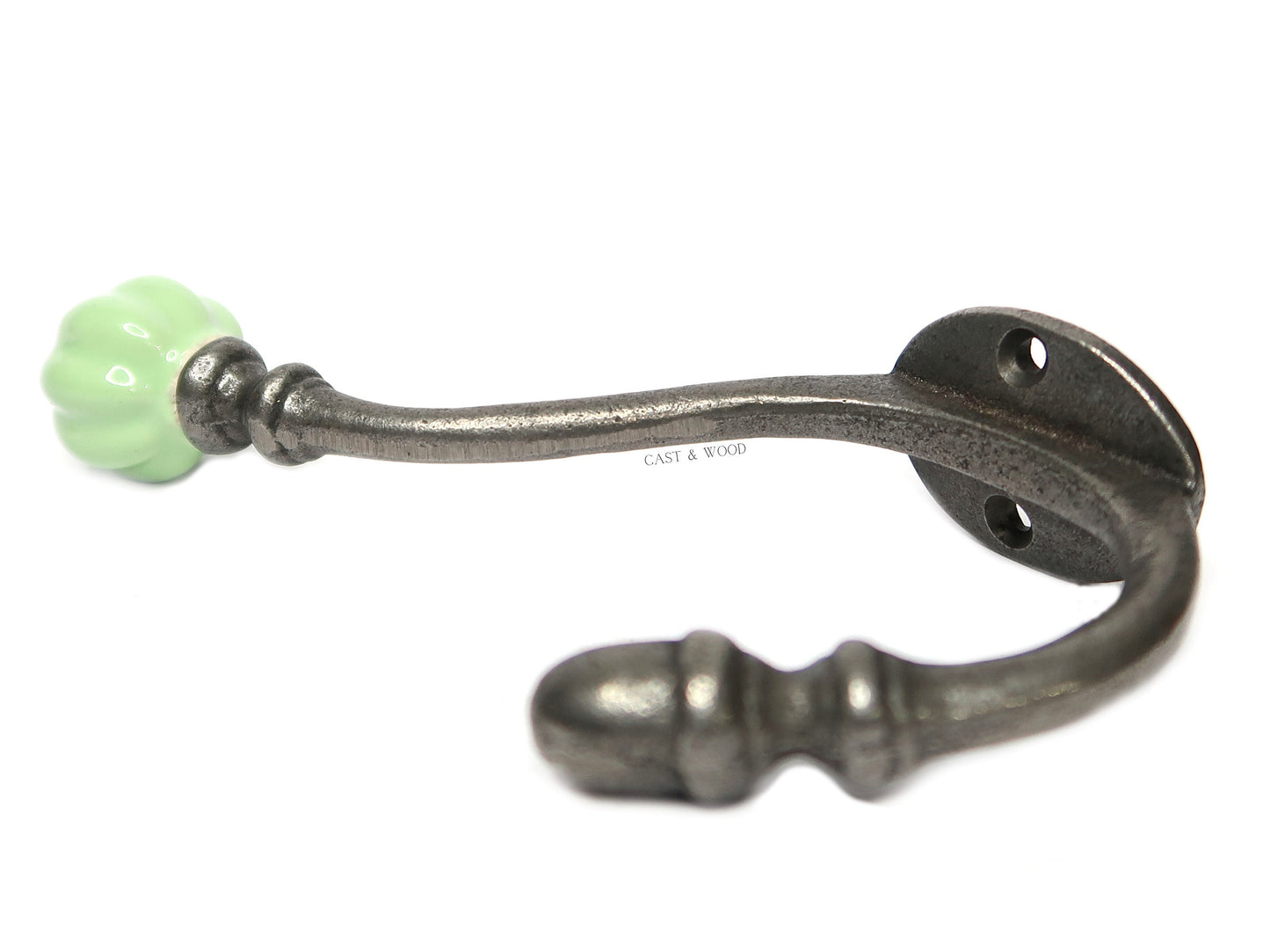 Spring Green Acorn Double Coat Hook freeshipping - Cast & Wood