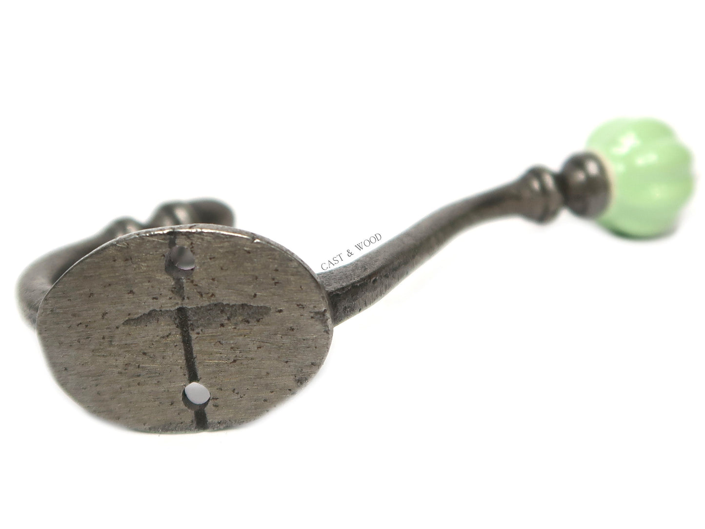 Spring Green Acorn Double Coat Hook freeshipping - Cast & Wood