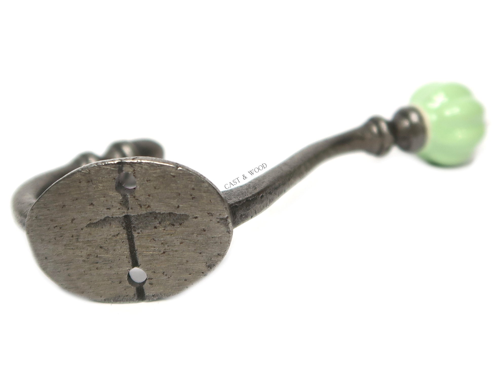 Spring Green Acorn Double Coat Hook freeshipping - Cast & Wood