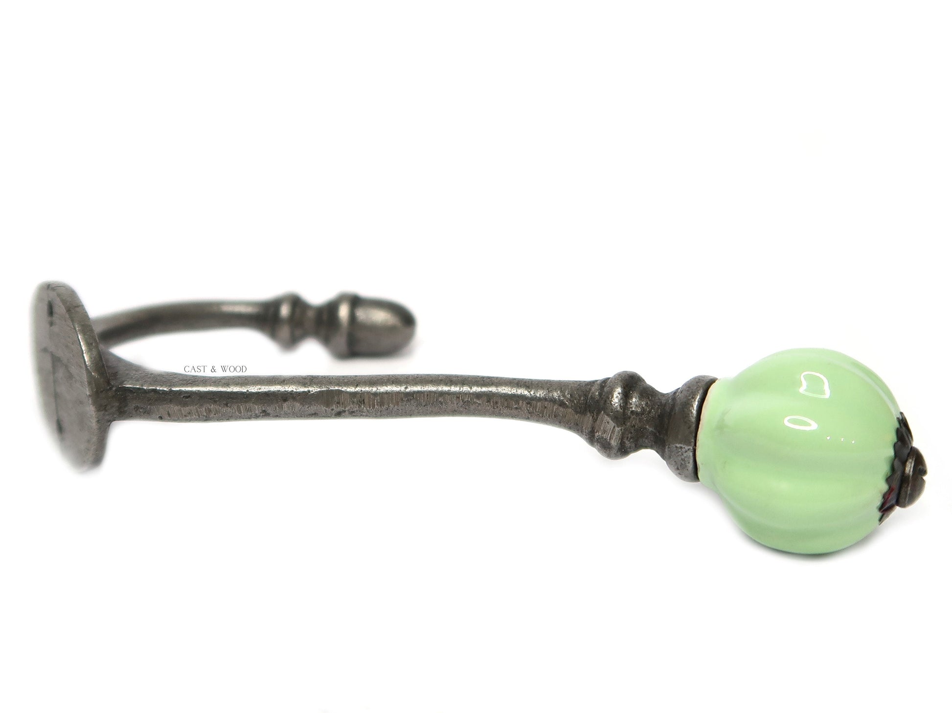 Spring Green Acorn Double Coat Hook freeshipping - Cast & Wood