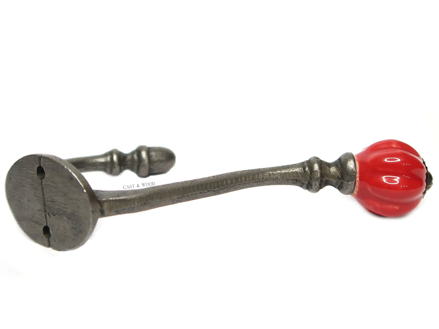 Red Acorn Double Coat Hook freeshipping - Cast & Wood