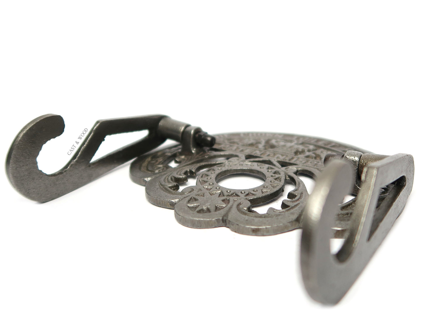 The Crown Toilet Roll Holder - Cast Iron - Light Wood