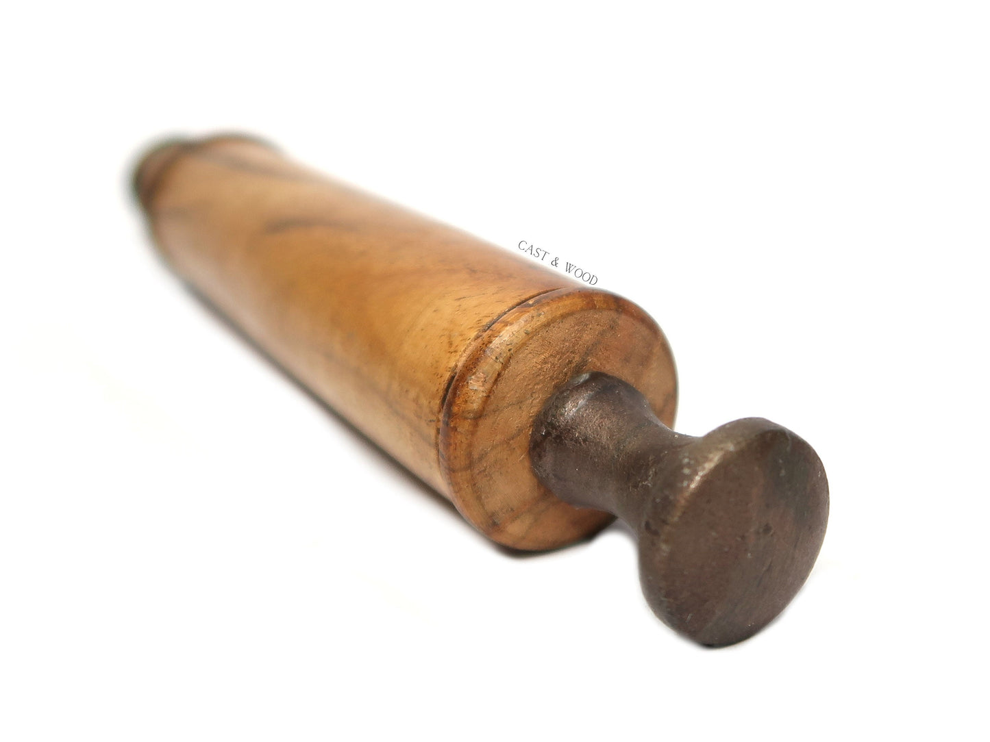 The Crown Toilet Roll Holder - Copper - Light Wood