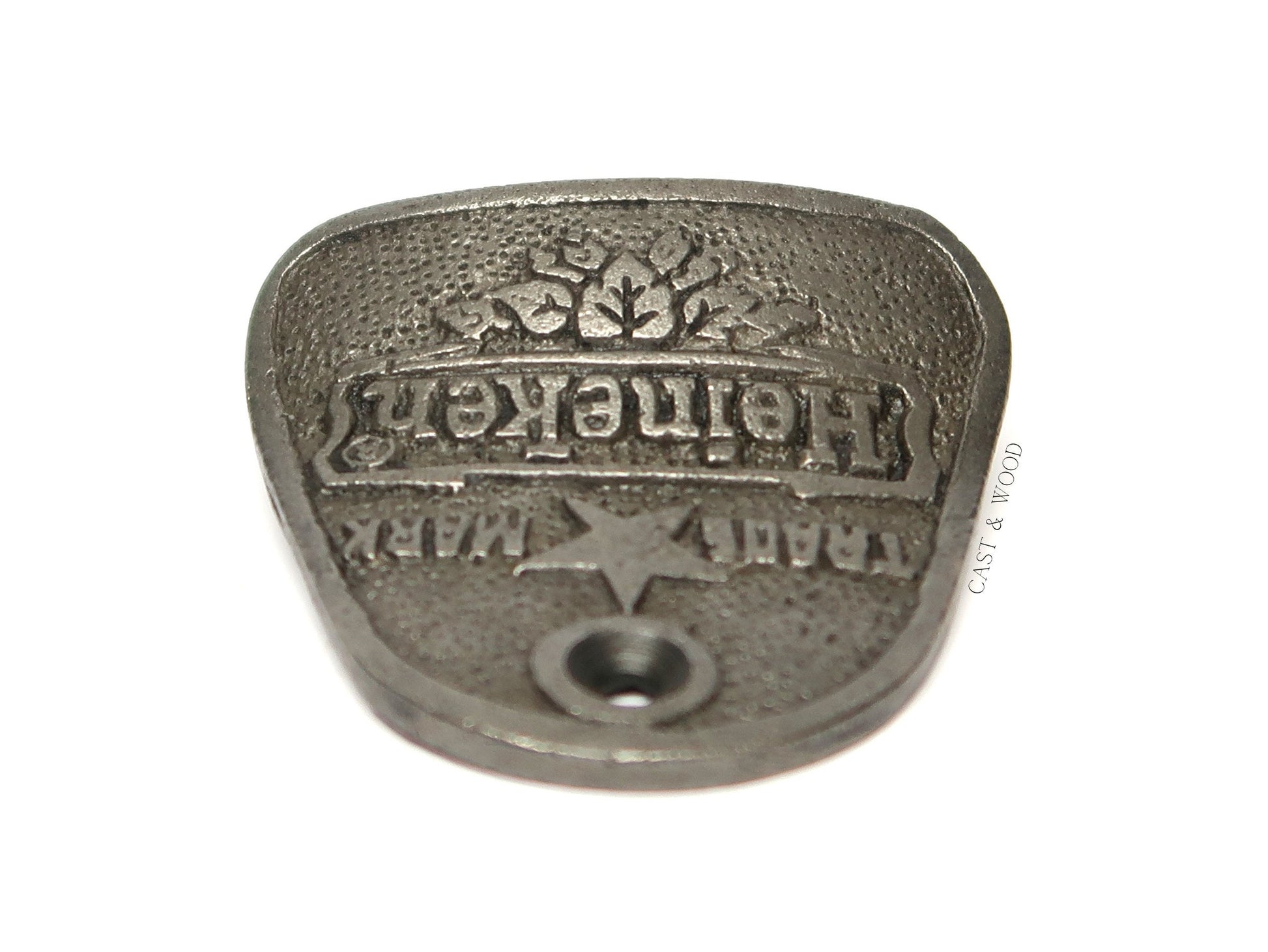 HEINEKEN Cast Iron Wall Mounted Bottle Opener freeshipping - Cast & Wood